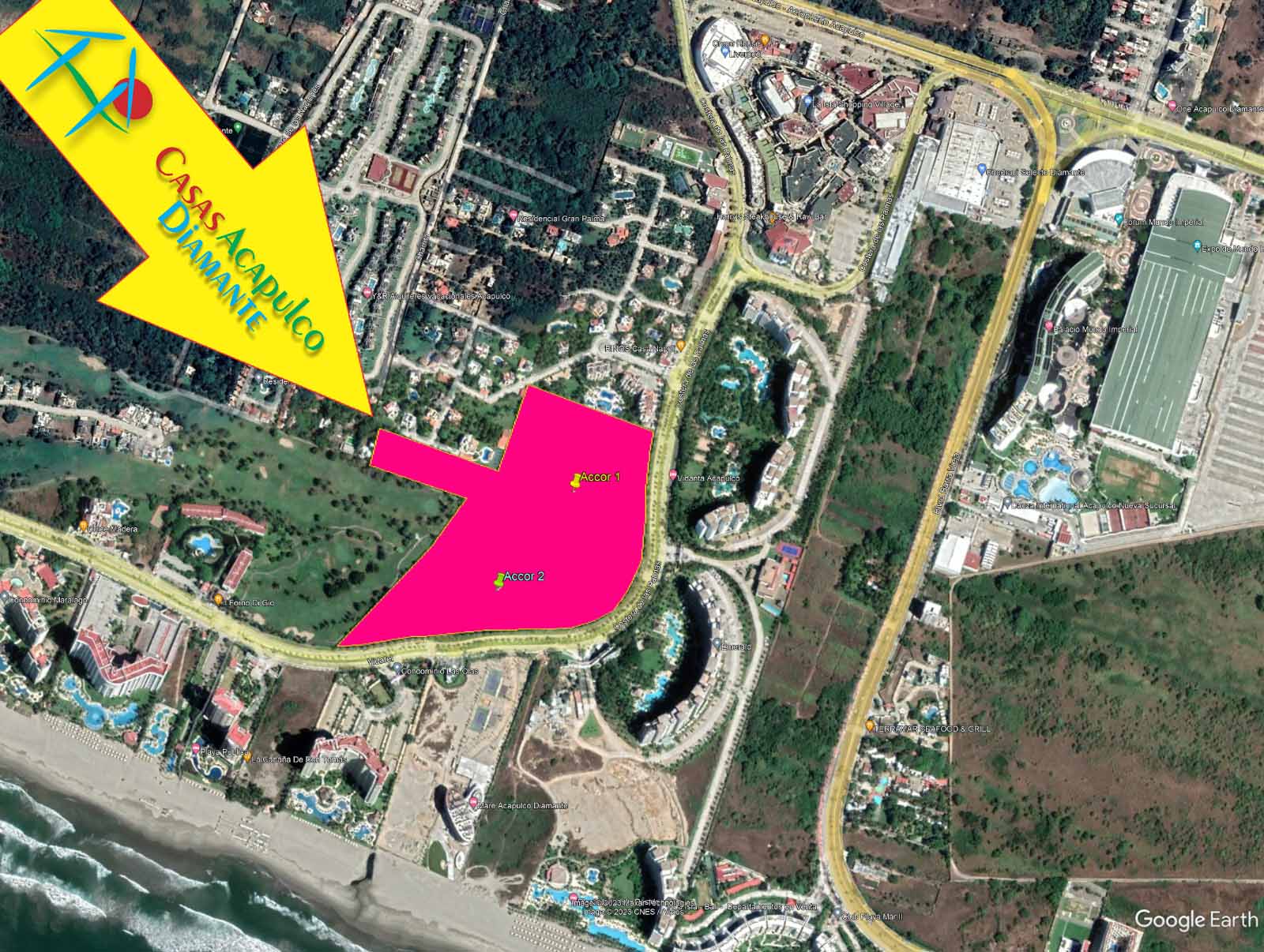 Terreno Playa Diamante Acacor 1 y 2 - Vista aérea 1